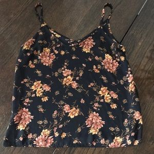 Black floral top